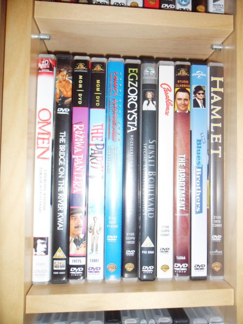 Filmy zbieram mniej więcej od 2010/2011 roku. Jak widać w mojej kolekcji są tylko DVD i zanim doczekam się komentarzy typu: "Czemu nie zbierasz Blu-ray?", to wyjaśnię że nie kolekcjonuję ich, głównie