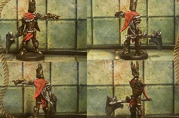 Overlord #blue #brown #figurki #green #handmade #homemade #miniatures #Minion #Overlord #red