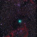 Kometa C/2014 E2 Jacques i mgławice Dusza i Serce