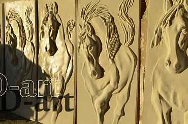D3-art #KONIE #KOŃ #ODLEWYGIPSOWE #PŁASKORZEŹBA #PŁASKORZEŹBY