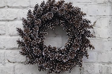 Wianek świąteczny, moja praca #BożeNarodzenie #krakow #rękodzieło #stroik #wieniec