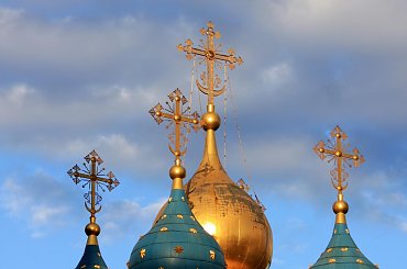 Kopuły jedenej z moskiewskiej cerkwi #cerkiew #kopuły #moskwa #rosja