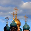 Kopuły jedenej z moskiewskiej cerkwi #cerkiew #kopuły #moskwa #rosja