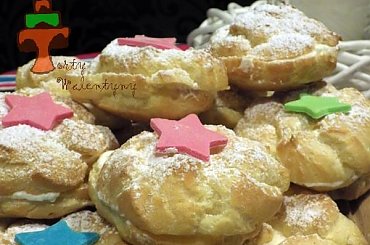 Ptysie z waniliową bitą śmietaną #BitaŚmietana #eklerki #ptysie