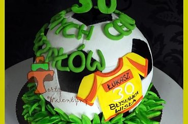 Tort Piłka #DlaPiłkarza #piłka #PiłkaNożna #tort #TortyArtystyczne #TortyKraków #TortyWalentynki #urodziny #WisłaBłyskawica