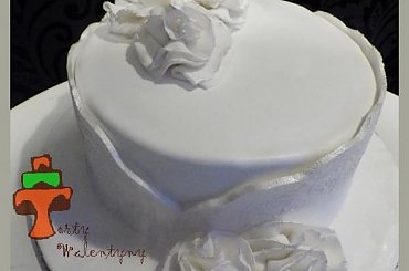 Elegancki tort weselny #elegancki #róże #ślub #tort #TortyKraków #TortyWalentynki #wesele