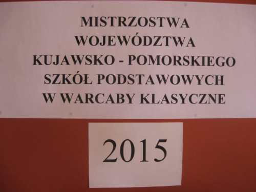 Mistrzostwa Województwa Kujawsko-Pomorskiego Szkół Podstawowych w Warcaby Klasyczne 2015 - SP nr 3 Toruń, dn. 24.03.2015r.