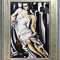 Tamara de Lempicka-Portrait der Madame Allan Bott-Ölgemälde Handgemalt Leinwand Rahmen-Sygniert.122x92cm-cena 249,99 euro. wysylka 0 euro.malowany recznie