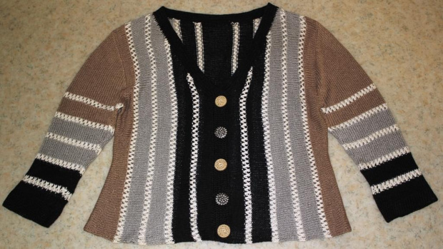 sweterek #AlizeLino #druty #len #sweterek #top #wiskoza